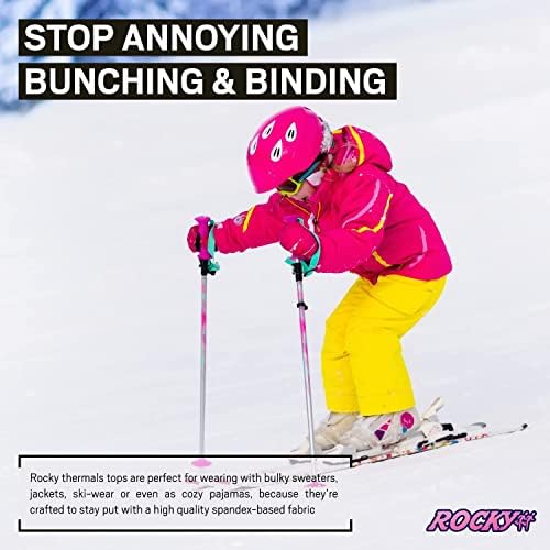 Термички Основен Слој На Роки Девојка Топ Изолиран За Скијање На Отворено Топлина/Екстремни Ладни Пижами