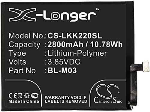Замена на батеријата за LMK200 LMK200BAW K22+ 2020 K200 LMK200EMW K22 2020 EAC64791001 BL-M03
