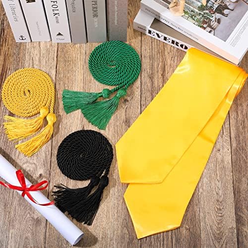 2023 Злато дипломирање украдени и чесни жици со тасел за церемонија на дипломирање на фотографии за фотографии Унисекс Студент