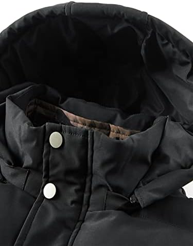 Qyique јакни за мажи - Мажи буква графички поштенски зимски палто со качулка