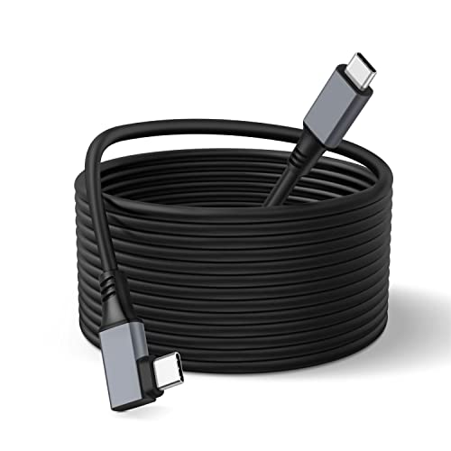 TNP линк кабел 16 ft компатибилен со Oculus Quest 2 - USB 3.2 Type C до C Link Cable VR Quest 2 - Трансфер на податоци со голема