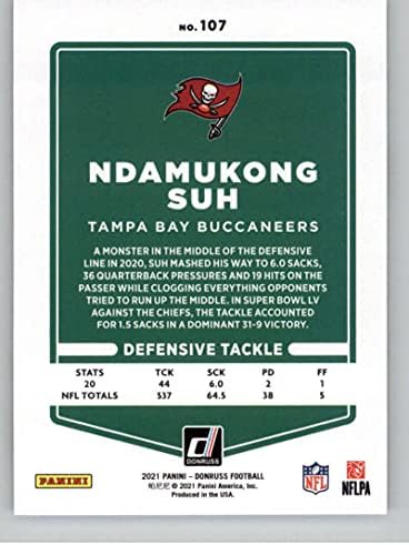 2021 Donruss 107 Ndamukong Suh Tampa Bay Bay Buccaneers NFL фудбалска картичка nm-mt