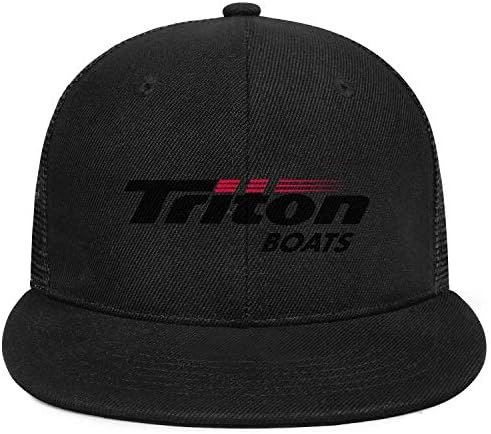 Унисекс Камион Хет Тритон-Бот-лого- тато капи Единствени прилагодливи капачиња со рамна топка
