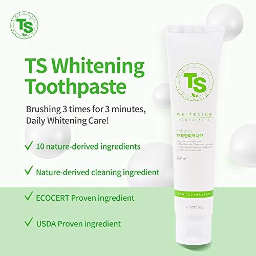 Паста за заби за белење на TS | За чувствителни заби | Белење и длабока чиста паста за заби | Заштита паста за заби со флуорид | Зајакнување и