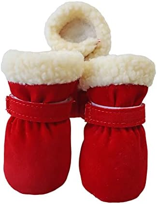 Honprad мали џемпери за кучиња женски чевли топли плус снег чевли за миленичиња ветровизолни чизми топла и кадифена облека со мека