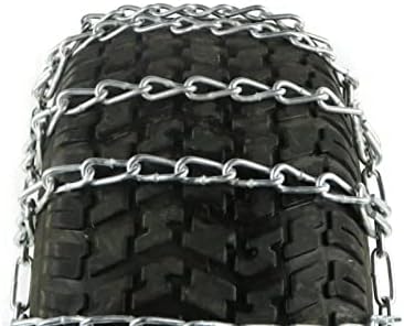 Продавницата РОП | 2 синџири на гуми за гуми и затегнувачи за парови за едноставност трактор со гуми 25x12x12
