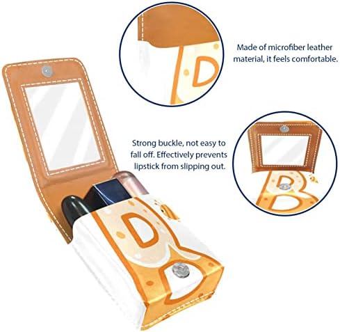 Кармин за шминка ОРИУКАН торба ЗА кармин со огледало пренослива торбичка за складирање кармин организатор за складирање сјај за усни,