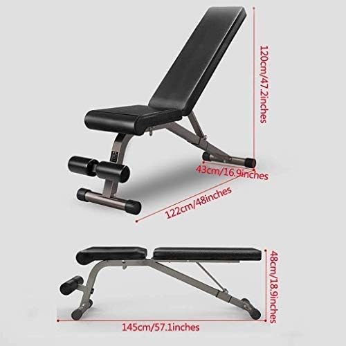 Прилагодливи клупи за прилагодување на тегови HJMCBZ Преклопување на фитнес стол Абдоминални тренери со седиште стол Професионална клупа