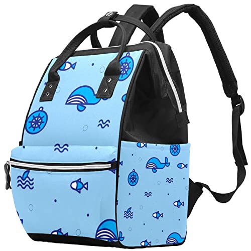 Бесплатна Шема Наутика 2 Торби За Торби За Пелени Мумија Ранец Со Голем Капацитет Торба За Пелени За Нега На Бебиња