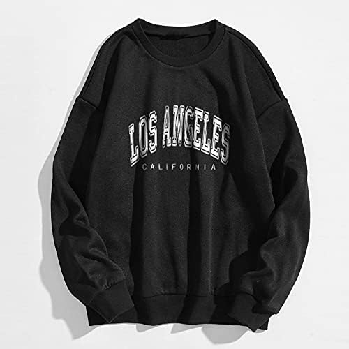 Писмо за џемпери во Лос Анџелес, предни џемпери на џемпери, женски модни дуксери и џемпери жени