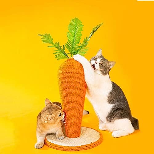 ЈИДКМ Мачки Гребење Дрво Кула Гребење Мачки Дрво Симпатична Морков Мачки Качување Пост Смешни Мачки Мелење Канџи Пост Миленичиња