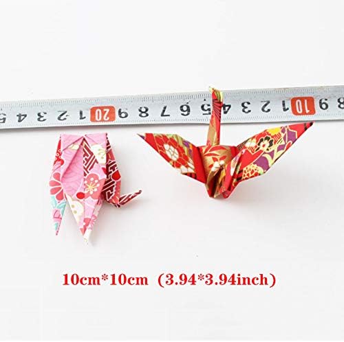 50 парчиња 10см виножито Премада оригами хартиени кранови преклопени оригами кранови рачно изработени јузен хартиени кранови украси за чај
