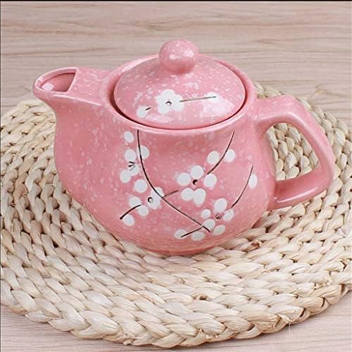 Hdrzr цреша цвета чајник сет 1 тенџере 6 чаши керамичко пиење сет чајник за чај од чај од чај