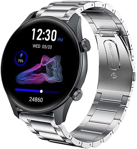 Компатибилен За Touchelex Smart Watch Band, Ремени За Замена На Метал Од Нерѓосувачки Челик Со Брзо Ослободување Компатибилен Со Touchelex
