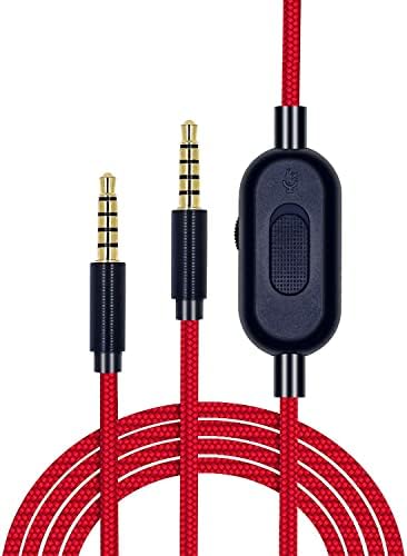 Кабел за замена на Leclooc за слушалките Astro A10/A40/A30 inline control на немпон на јачина