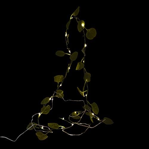 Hemoton vine vine lights соларна јавор од лисја венец висина ламба предводена самовила ноќни светла за домашна соба спална