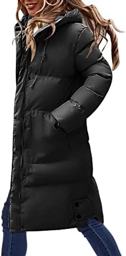 Kulywon жени водоотпорни зимски дебели аспирани зимски капчиња faux руно наредени јакни со качулка волна палто жени