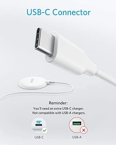 Анкер 313 Магнетен Безжичен Полнач, со 5 стапки Вграден USB-C кабел, PowerWave Pad Lite Само за iPhone 13 / 13 Pro Max / 13 mini