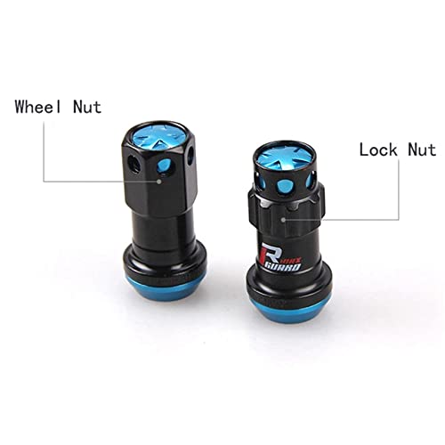 Додатоци за челични тркала за тркала, додатоци за автомобили M12x1.5 Racing Composite Lock Lug Nuts Apcorties