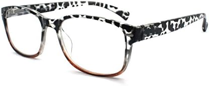 Мода-зум мода со два тона дизајнер на желки за читање очила со пролетна шарка