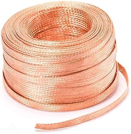 Пазарна жица на Мерлин, рамна плетенка бакарна жица, кабел за одвод Електричен голи флексибилен спирален заземјен, олово спроводливи