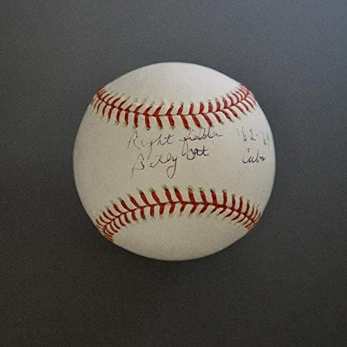 Billy OTT 62-64 Cubs потпишани испишани MLB Selig Baseball Auto B&E Hologram - Автограмски бејзбол