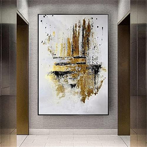 ZSEDP пејзаж Апстрактна сликарство и сиво платно рачно насликано масло за сликање на маслото без рамка за платно