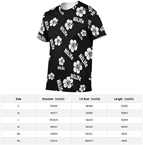 Хилифе Хаваи МАШКА 3д Печатена Секојдневна Маица Со Кратки Ракави Графички Врвови На Блуза Со Кружен Врат