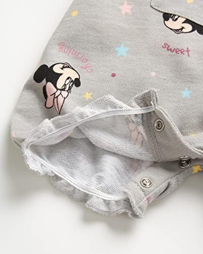 Romper на Disney Baby Girls - Сет на маици од 2 парчиња: Мини Маус, Вини Пух