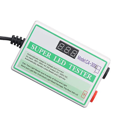 Тестер за ламби за ламби, 12W ABS Nonremoval Screen LED Tester за задно осветлување 85V - 265V Точна проценка за тест на напон на диодата на