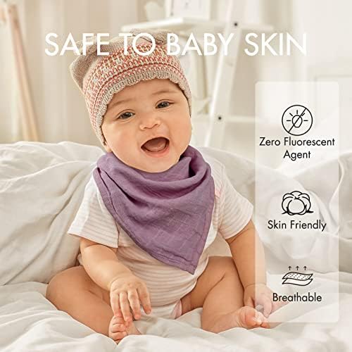 Бебе ќебето ќебе, муслински крпи за унисекс - 10 пакувања големи памучни новороденчиња кои примаат ќебе за миење садови за