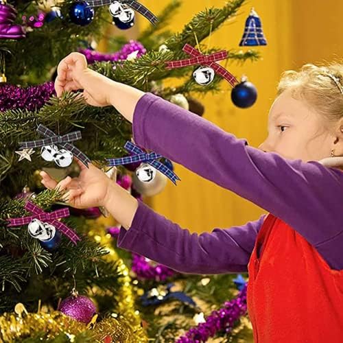 Jингл sвона, 40 парчиња 25мм Шарени ingингли sвона за занаети, 4 бои мали Божиќни ingвонари, метални занаетчиски sвона за празник за венец