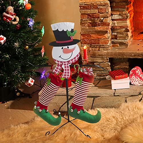 Носител на закачалки за порибување хонорарни Божиќни изглед на гранчиња и со декорација на снежни луѓе и виси големи расипувачки