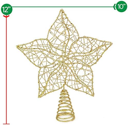 Орнативност Блескав Ѕвезда Дрво Топер-Божиќ Злато Искра Жица Ѕвезда Лиснато Декорација