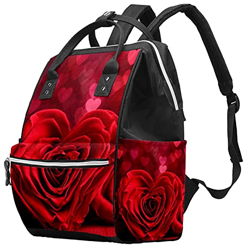 Црвена Роза Срца Пелена Торба Торби Мумија Ранец Голем Капацитет Пелена Торба Нега Патна Торба За Нега На Бебиња