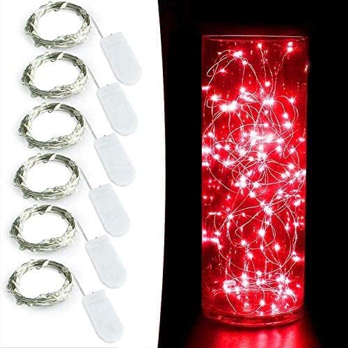 Engilen Fairy Lights 7.2 стапки 20 LED Bopper Wire жица Светла Декоративни светла батерија управувана DIY домашна вазна тегла за Божиќ за