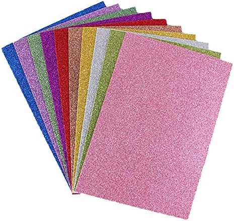 Пакувајте 10 A4 сјајни листови од пена од 2мм Креативна занаетчиска хартија со разновидни бои DIY занаети за занаети