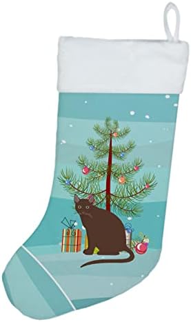 Богатства на Каролина CK4786CS RAAS CAT MARRY CHRISLE CHRISTHR CHIRNAS, камин виси чорапи Божиќна сезона забава Декорации за