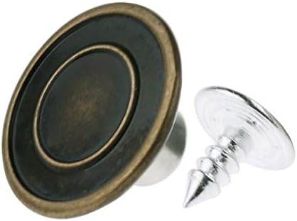 Копчиња за метални фармерки од 17мм метални фармерки, копчиња за облека, заплени копчиња за замена на копчињата со завртки за занаети