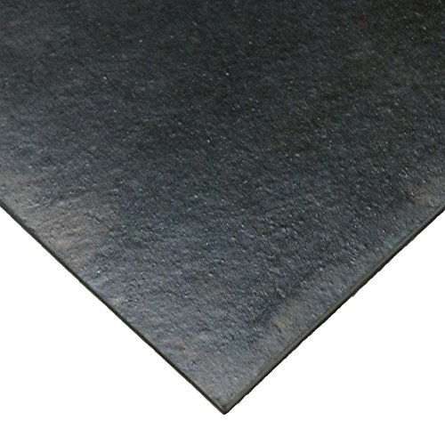 Неопренови лист, 70а Дурометар, мазна завршница, без поддршка, црна, 1 дебелина, ширина 36, должина од 12