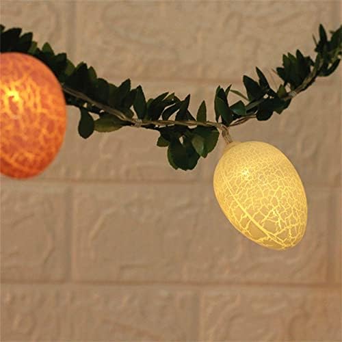 Yiisu snvabf Велигденски јајца жица жица светла батерија оперирана светло забава за домашни украси ламби