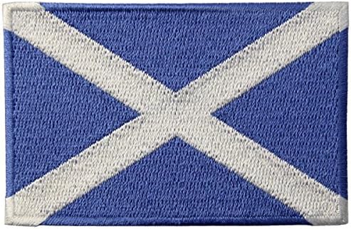 Шкотска знаме Шкотски Национален амблем извезено железо на шиење на лепенка