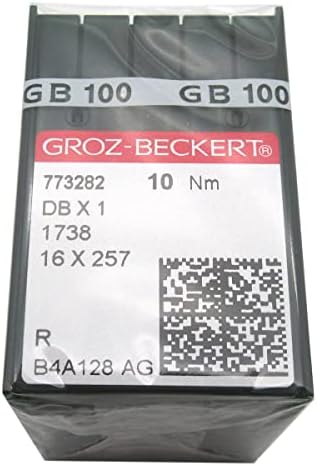 Игла на Гроз-Бекерт во CKPSMS чиста пластична кутија- 100 парчиња Groz Beckert DBX1 1738 16x257 Игли за шиење