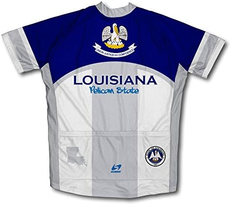 Scudopro Louisiana Flag Christ Sneave Cycling Jersey за жени