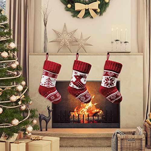 На лабава Божиќна порибување во 2 парчиња Големи Божиќни чорапи Декорација Санта Снежен човек ирваси за порибување Божиќни украси и додатоци