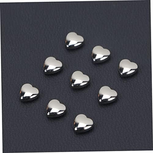 Favomoto 40 парчиња рачни украси со рачно издржани чанти за срцеви паричник метални паричници, притиснете го копчето паричник за срцев
