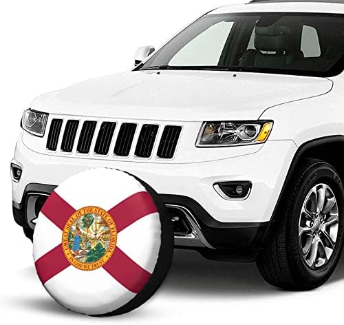 Знаме на Флорида шема Печати резервни гуми за покривање на водоотпорен водоотпорен прашина, отпорен на UV, отпорен на приколка за