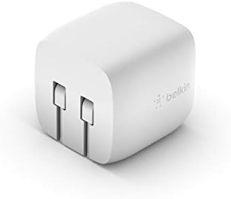 Belkin BoostChare Најлон плетенка USB C до молња Кабел 3.3FT/1M - MFI Сертифициран 18W Power & BoostCharge USB C 30W GAN Wallид полнач - iPhone