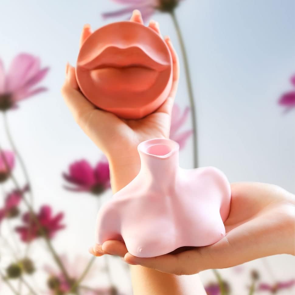 Женски уметнички уметности силиконски свеќници за свеќички секси држач за засади за усни засади за домашен украс