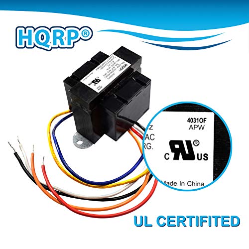 HQRP 120V-240V до 24V 40VA трансформатор компатибилен со гнездо, Ecobee, Sensi, Honeywell Thermostat, Nest Doorbell и сите верзии на